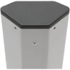 Afbeelding van DELIGHT - Inbouw Hoekstekkerdoos met 2X USB en 3 Stopcontacten - Hoek Stekkerdoos Zilver met Zwart - 4fe5