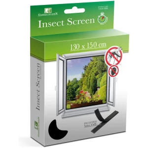Afbeelding van Garden of Eden - Raamhor Horrengaas voor ramen met Klittenband - 130 x 150 cm - Zwart - Raamhor - Vliegengaas