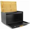 Afbeelding van Luxe Broodtrommel Zwart met Bamboe - Brood Bewaardoos - 36x21x21CM - Rechthoekig - 51a6 cadc 4247 a909