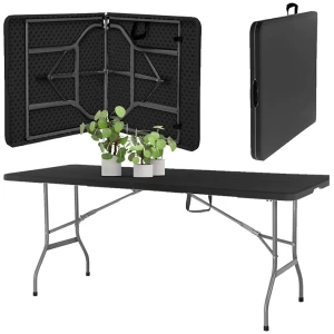 Afbeelding van Inklapbare Tafel - Buffettafel - Campingtafel - Klaptafel - Vouwtafel Buiten - Tuintafel - 180 x 73 x 76 cm -