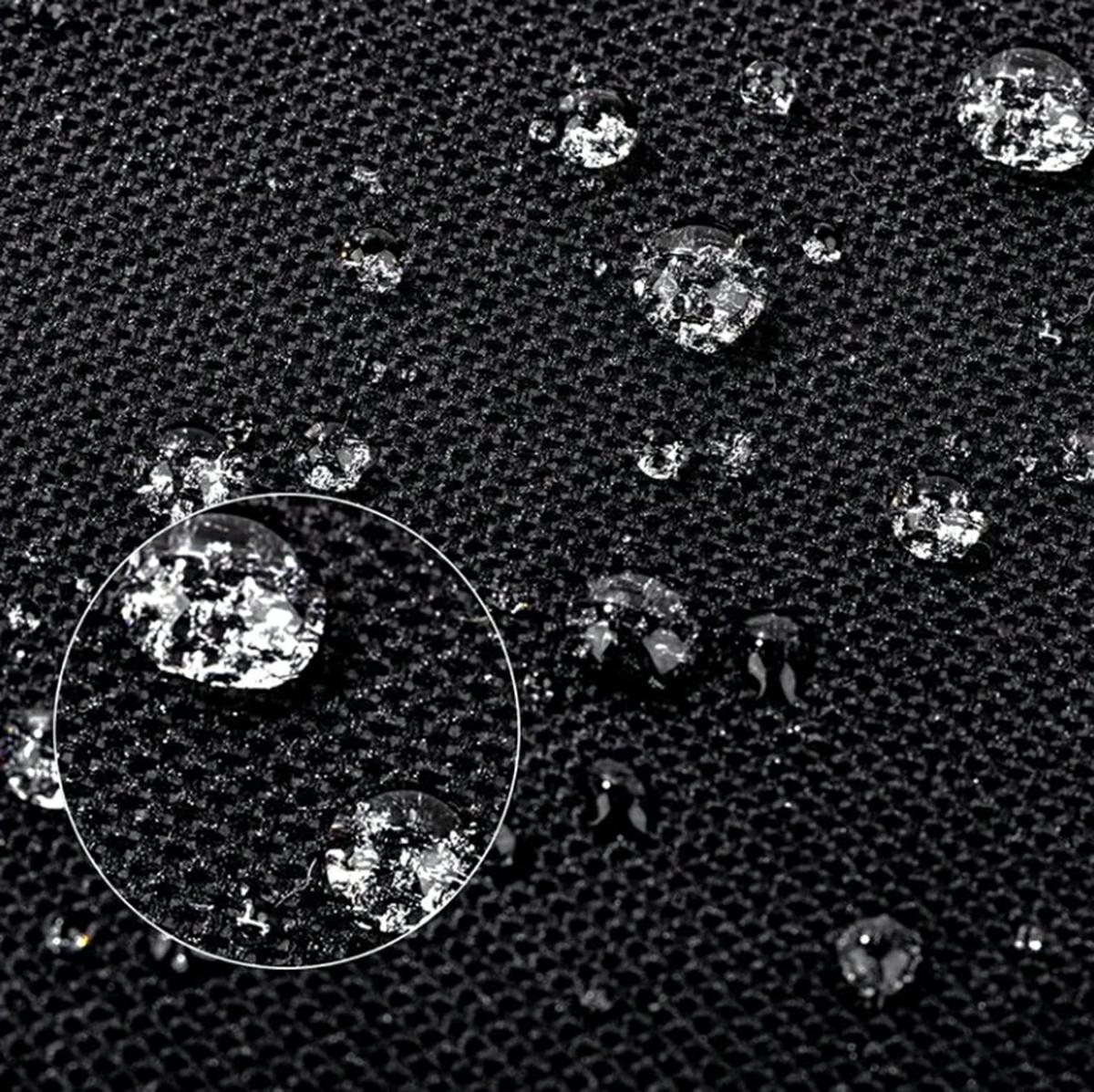 Afbeelding van Tuinset Beschermhoes Waterdicht met Trekkoord en Goede Afwatering - B242 x L160 x H100CM - Zwarte hoes