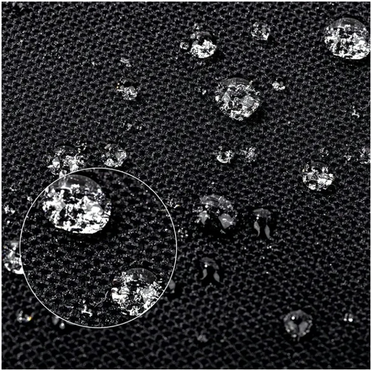 Afbeelding van Tuinset Beschermhoes Waterdicht met Trekkoord en Goede Afwatering - B242 x L160 x H100CM - Zwarte hoes