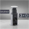 Afbeelding van DELIGHT - Inbouw Pop-Up Tafelblad Stekkerdoos met 3 Stopcontacten - Zilver - 5378 aa10 4a3a b7ff fb547a17ef8f