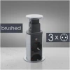 Afbeelding van DELIGHT - Inbouw Pop-Up Tafelblad Stekkerdoos met 3 Stopcontacten - Zilver - 5378 aa10 4a3a b7ff fb547a17ef8f