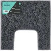 Afbeelding van WC mat - 50x50cm - Donker Grijs Antraciet - Antislip Toiletmat Douchemat Badkamermat of WC mat - 5500 78b6