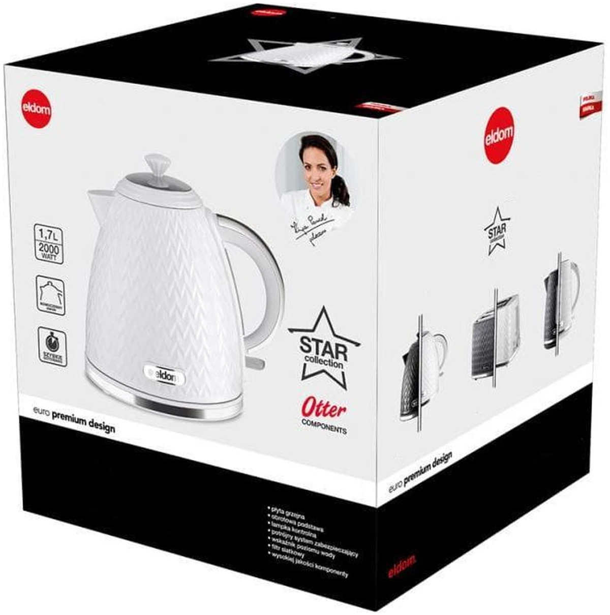 Afbeelding van Grote Waterkoker Retro - ELDOM - Wit Glans - 1.7 Liter - 55ef f699 4db7 8369 9aa7b81a9d31