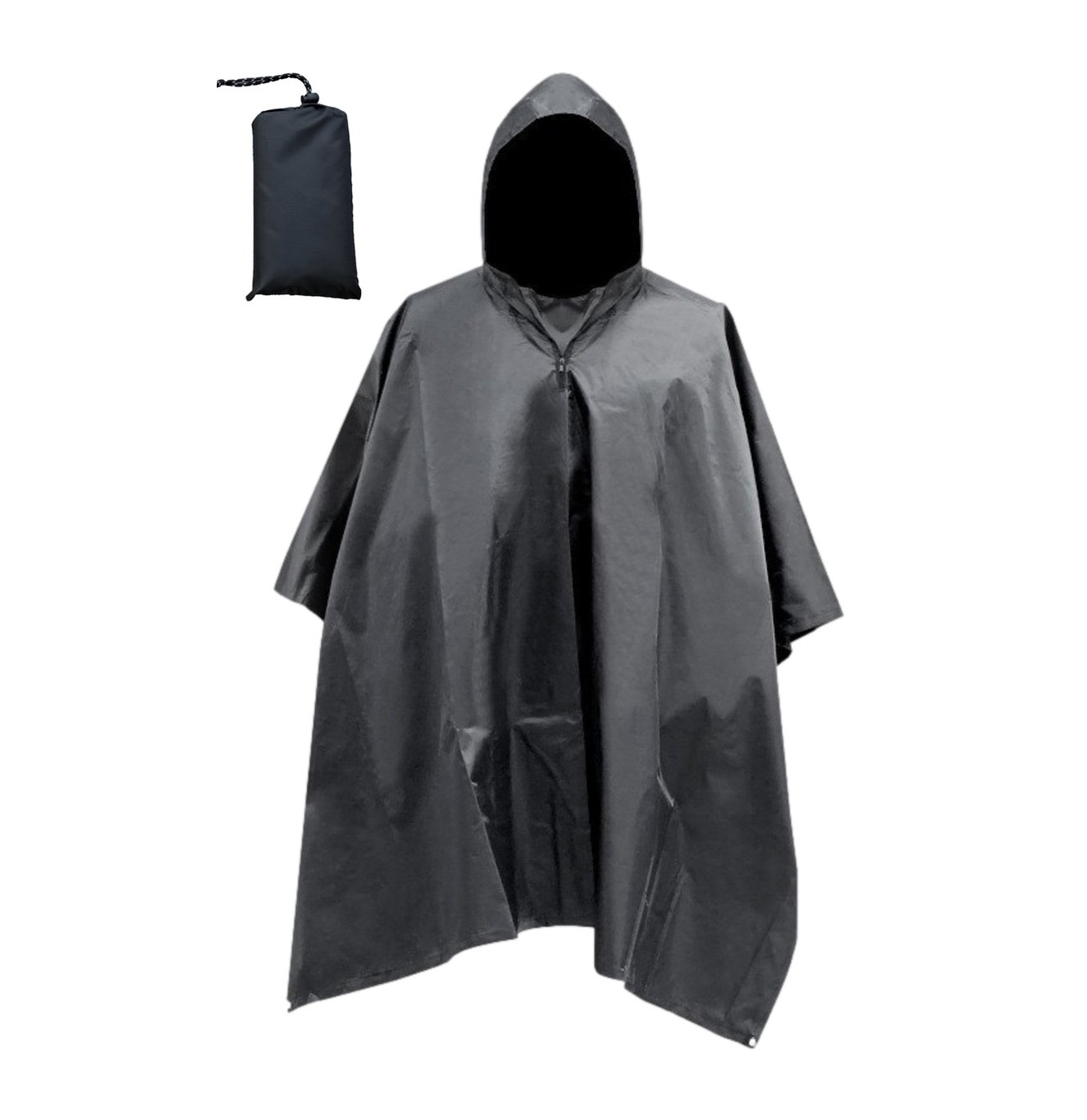 Afbeelding van Regenponcho / Fietsponcho Herbruikbaar voor Volwassenen ( Dames en Heren ) - 200x110cm - 100% Ripstop