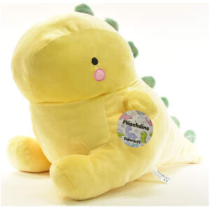 Afbeelding van Kussen Dinosaurus Knuffel - Dino Squish Plushie Kinderkussen - Kind Knuffelkussen Zachte Plush - 40cm - Geel