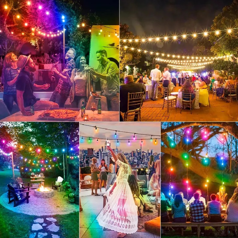 Afbeelding van Garden of Eden - Solar Lichtsnoer voor Binnen of Buiten op Zonne-Energie - Multicolour - 13m - met App en