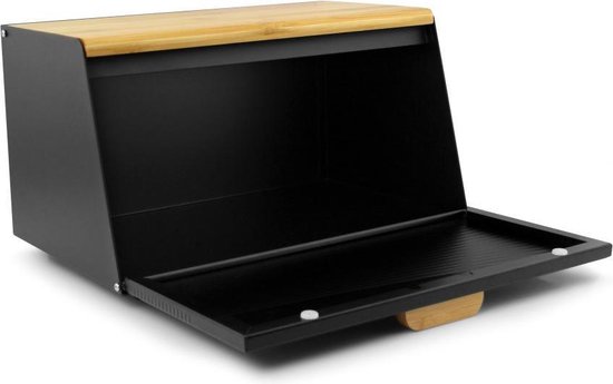 Afbeelding van Broodtrommel Trapeziumvormig-Helpt Brood Vers Te