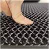 Afbeelding van 3D Mesh Deurmat Anti-Slip voor binnen - 90x60cm - Rubber/Stof - Zwart - Droogloopmat Antislip - 5c2a 0936