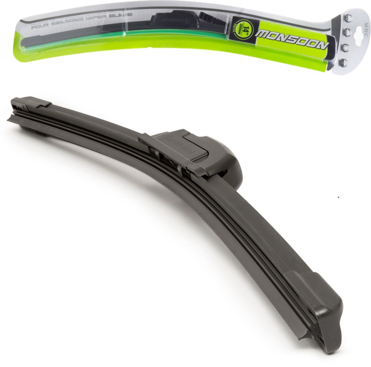 Afbeelding van MNC - Monsoon Aero Tech - 1x Universele Ruitenwisser voor Auto Achterruit of Voorruit - 360 mm - Universeel -