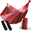 Afbeelding van HSXL Dubbele Hangmat Rood met Touwen - 1 of 2 Persoons - Lig Oppervlak 190x150cm - Lengte 260cm - 5d26 a6ab
