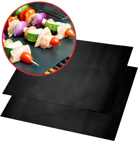 Afbeelding van Family Pound - Barbecue Mat - Grill Mat voor BBQ - SET van 3 stuks - Herbruikbaar Bakpapier - Oven en