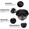 Afbeelding van Motor Masker met Bril - Skibril - Scooter - Snowboardbril - Airsoft Masker - Multifunctioneel Ski Bril -