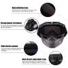 Afbeelding van Motor Masker - Ski Bril - Scooter - Helm - Snowboardbril - Airsoft Masker - Multifunctioneel - Zwart - 5f42