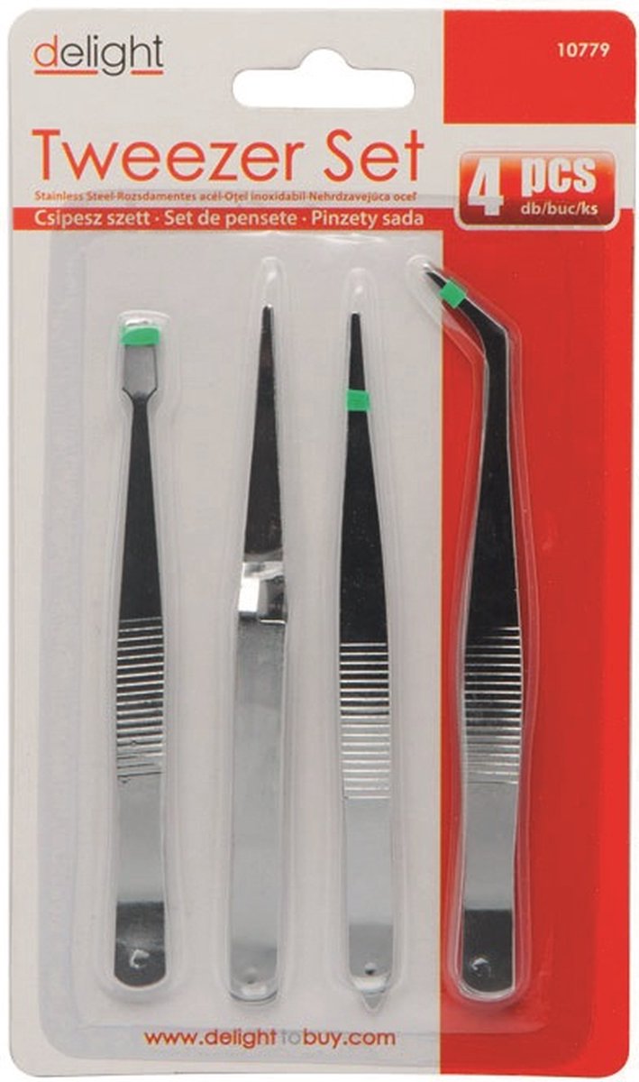 Afbeelding van Pincet Set RVS - voor Hobby en Electronica - 4 Stuks - BPK - 609f d0d4 4744 b573 4e5b9595ab5a