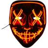 Afbeelding van Verlicht Verkleedmasker Purge - Rood - Masker met LED verlichting - Anonymous Masker voor Festival,