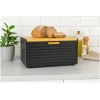 Afbeelding van Luxe Broodtrommel Zwart met Bamboe - Brood Bewaardoos - 36x21x21CM - Rechthoekig - 6101 b5ec 4ef7 9064