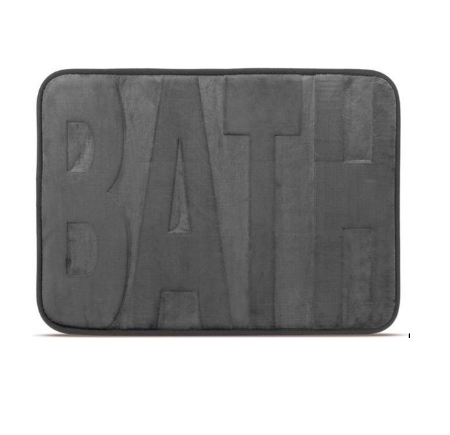 Afbeelding van Family Pound - Antislip Mat voor in Badkamer/Toilet/WC - Donker Grijs Antraciet - 60x40CM - Anti Slip