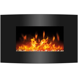 Afbeelding van Elektrische Verwarming Sfeerhaard - Open Haard met Afstandbediening - Gebogen - 950 tot 2000W - Tot 30m2 -