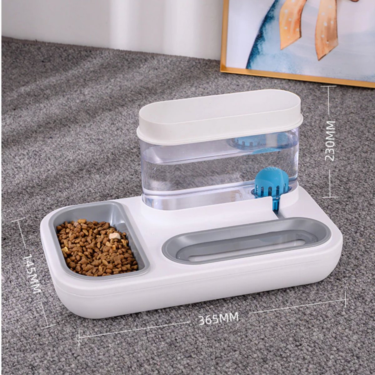 Afbeelding van Automatische Waterbak voor Kat of Hond - Zonder batterijen! - Voerbak en Drinkbak in 1 - 62ad 37ef 4803 b6a6