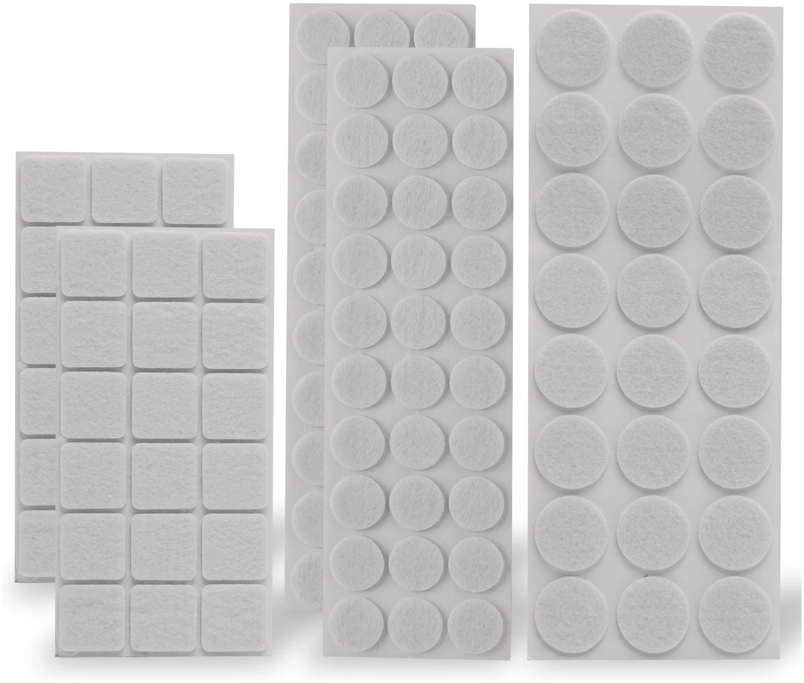 Afbeelding van 120x Premium Viltjes Stoelpoten - Wit - Zelfklevend Anti Kras Meubelvilt voor Meubels - 120 stuks - Rond en