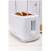 Afbeelding van Toaster Broodrooster Retro - Wit - Vintage Geroosterd brood Toaster - met Cool Wall, Ontdooi en Opwarmfunctie