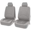 Afbeelding van Universele stoelhoezen auto - Eco Kunst Leer - Lichtgrijs - Stoelhoes voor in de auto - Complete set -