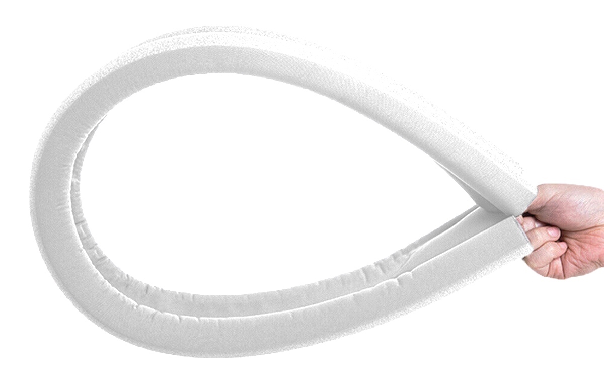 Afbeelding van HSXL Dubbele Tochtstopper voor Deur - 91 cm - Op maat te knippen - Wit - Tochtrol voor binnen Deuren -