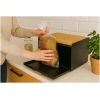 Afbeelding van Luxe Broodtrommel Zwart met Bamboe - Brood Bewaardoos - 36x21x21CM - Rechthoekig - 65e4 dfe0 404d 964b