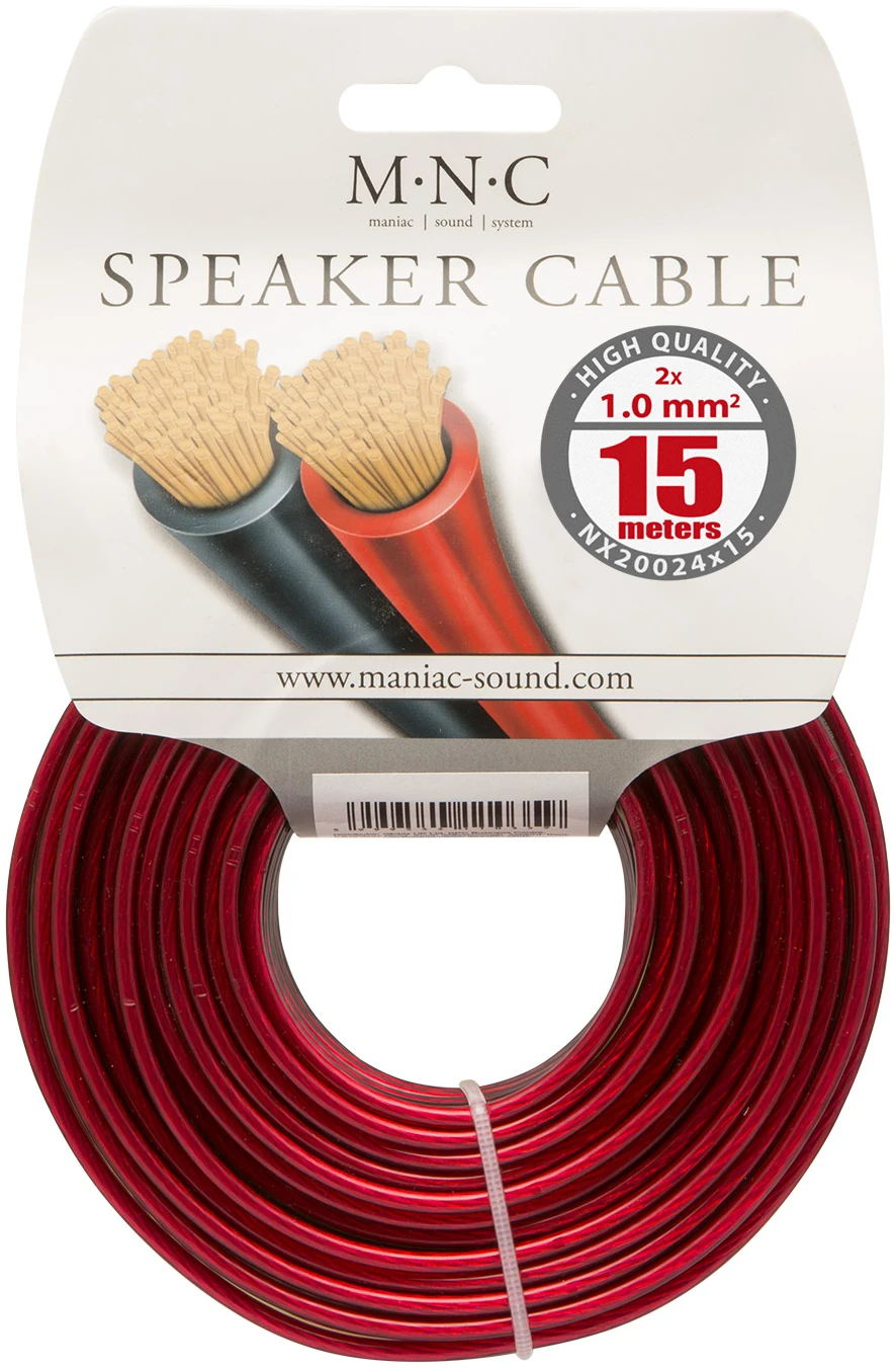 Afbeelding van Luidsprekerkabel - Speakerkabel - Audiokabel 15m - 15 meter - 2 x 1,0 mm² - NX20024X15 - 665b ec28 4b0f bb50