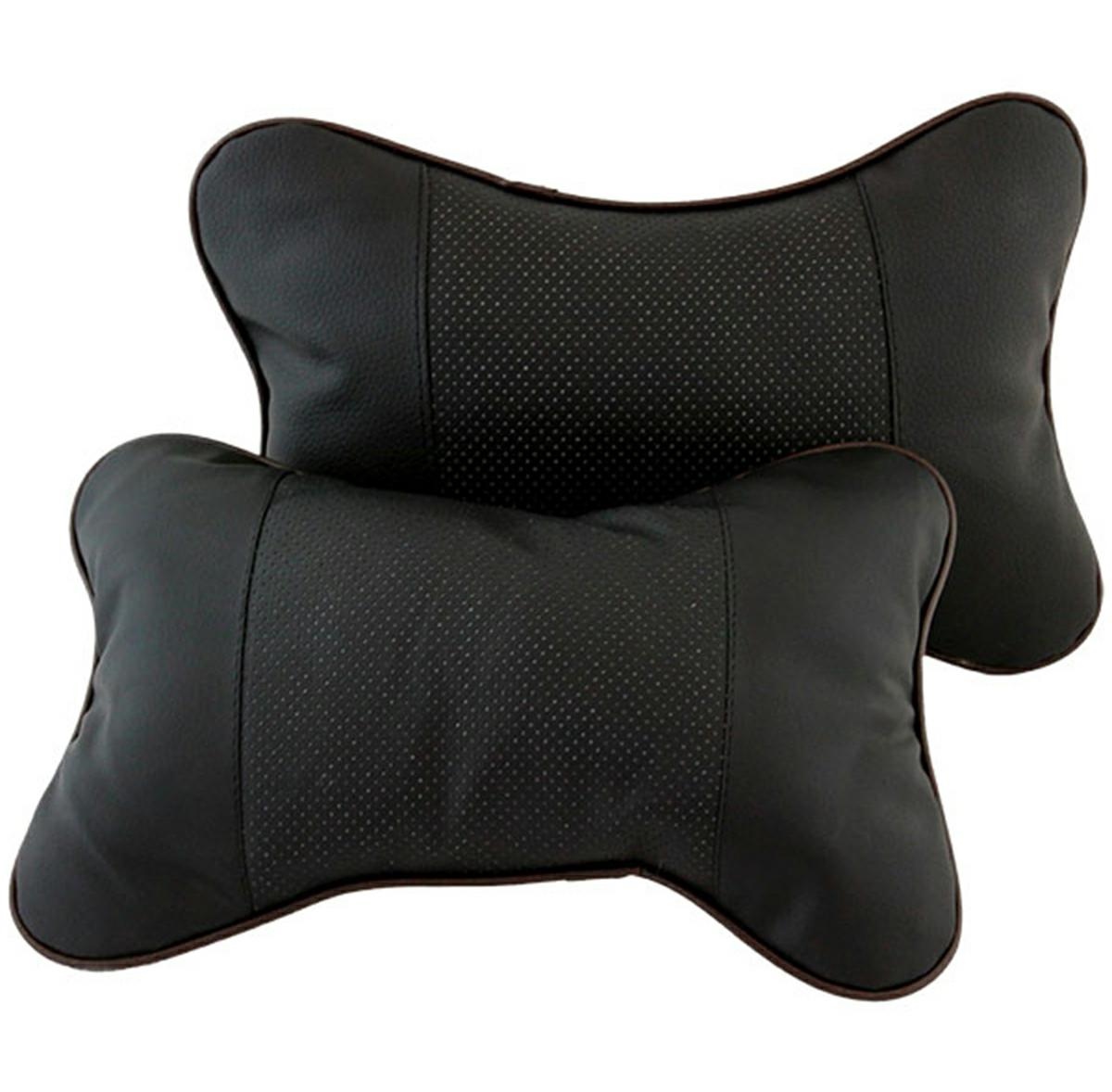 Afbeelding van 2x Nekkussen Autostoel Universeel - Set van 2 - Neksteun Auto - Autokussen - Hoofdsteun Bureaustoel - Zacht