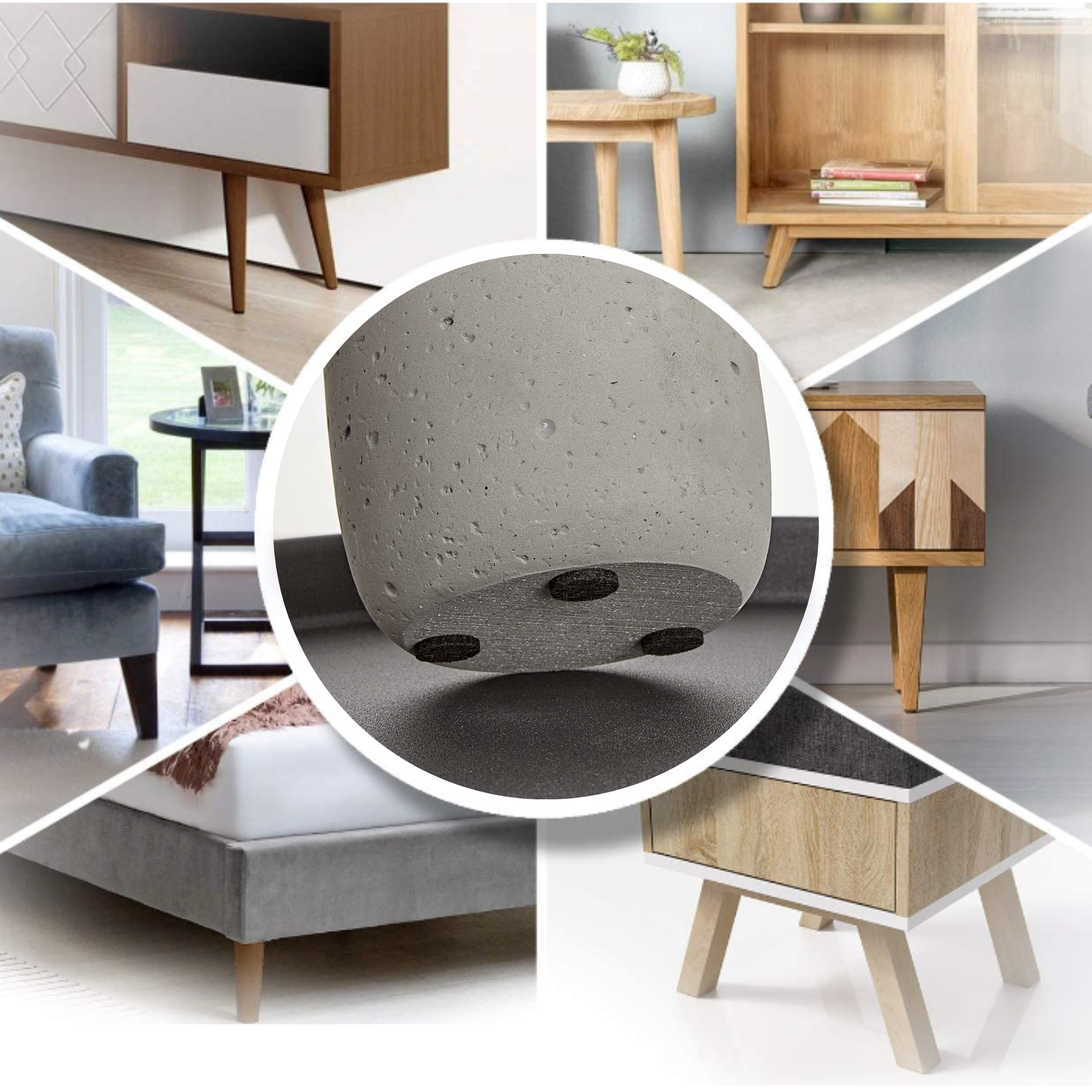 Afbeelding van 120x Premium Viltjes Stoelpoten - Zwart - Zelfklevend Anti Kras Meubelvilt voor Meubels - 120 stuks - Rond en