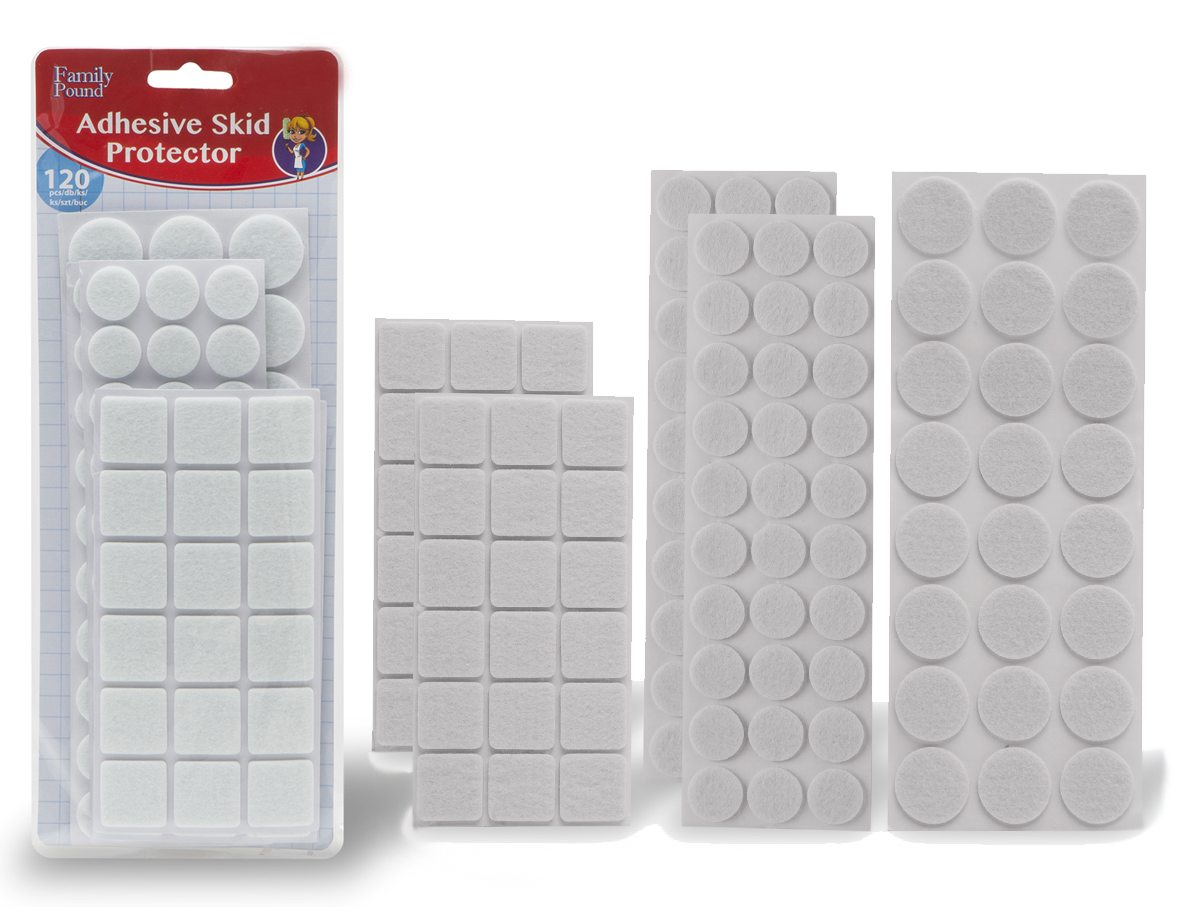 Afbeelding van 120x Premium Viltjes Stoelpoten - Wit - Zelfklevend Anti Kras Meubelvilt voor Meubels - 120 stuks - Rond en
