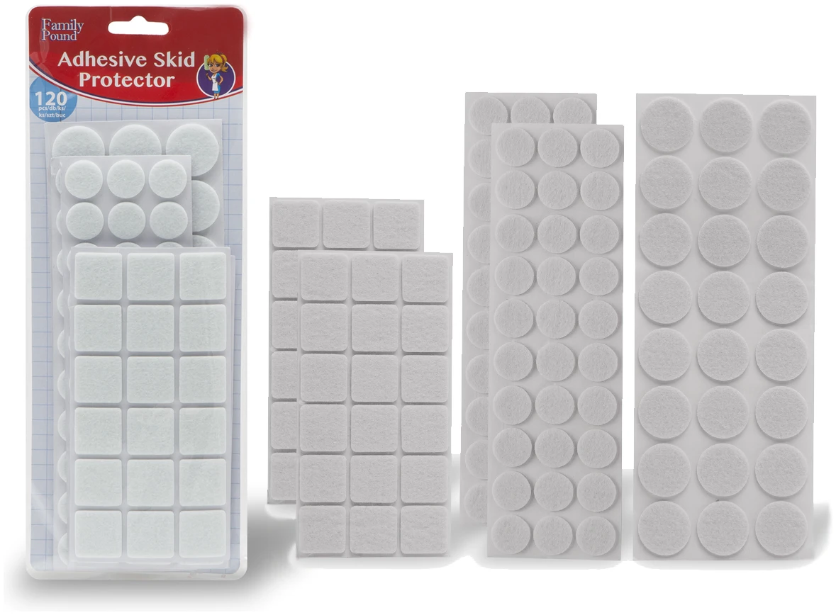 Afbeelding van 120x Premium Viltjes Stoelpoten - Wit - Zelfklevend Anti Kras Meubelvilt voor Meubels - 120 stuks - Rond en