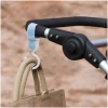 Afbeelding van set van 2 - Kinderwagenhaak - Boodschappenhaak met Klittenband - Blauw - MAX. 2 KG - BPK - 6b1c 6e45 4470