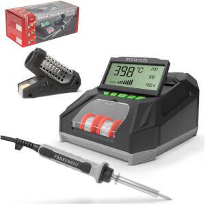 Afbeelding van Complete Soldeerset - Soldeerbout met Digitaal Soldeerstation inclusief Tin & Spons - Instelbare