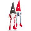 Afbeelding van Kerstdecoratie voor binnen - Kabouter Gnome Dwerg - 2 Stuks - 50cm - Groot - Gnomes - Kerstkabouter - 6d5b