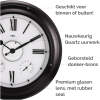 Afbeelding van HSXL - 45cm - Industriële Quartz LED Wandklok met verlichting - Stil uurwerk - 45 cm Landelijke Klassieke