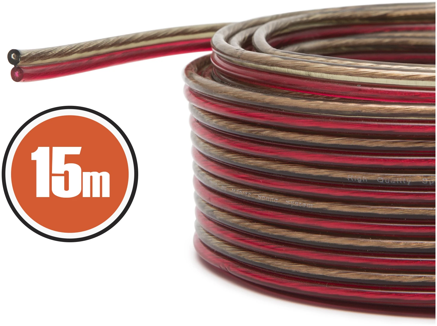 Afbeelding van Luidsprekerkabel - Speakerkabel - Audiokabel 15m - 15 meter - 2 x 1,0 mm² - NX20024X15 - 7046 dbb3 430a 98ba