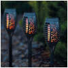 Afbeelding van Garden of Eden - Tuinfakkels Zonne-energie Solar Prikspots met Vlameffect - Set van 4 - Tuinverlichting /