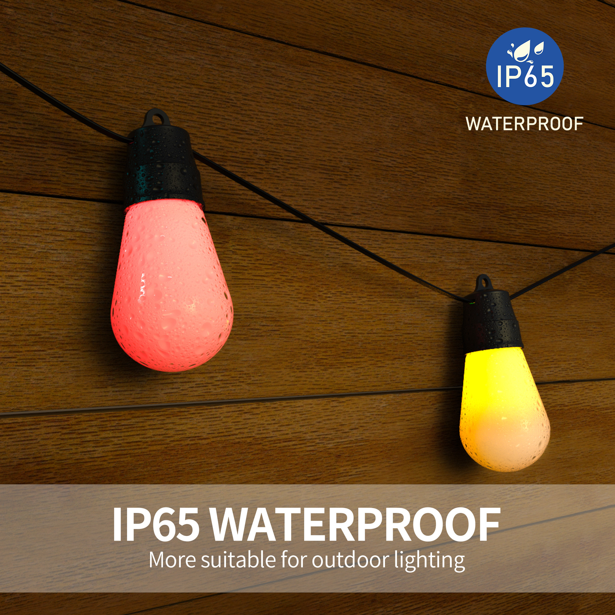 Afbeelding van Garden of Eden - Solar Lichtsnoer voor Binnen of Buiten op Zonne-Energie - Multicolour - 13m - met App en