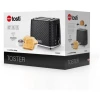 Afbeelding van Toaster Broodrooster Retro - Zwart - Model 2024 - Vintage Geroosterd brood Toaster - met Cool Wall, Ontdooi