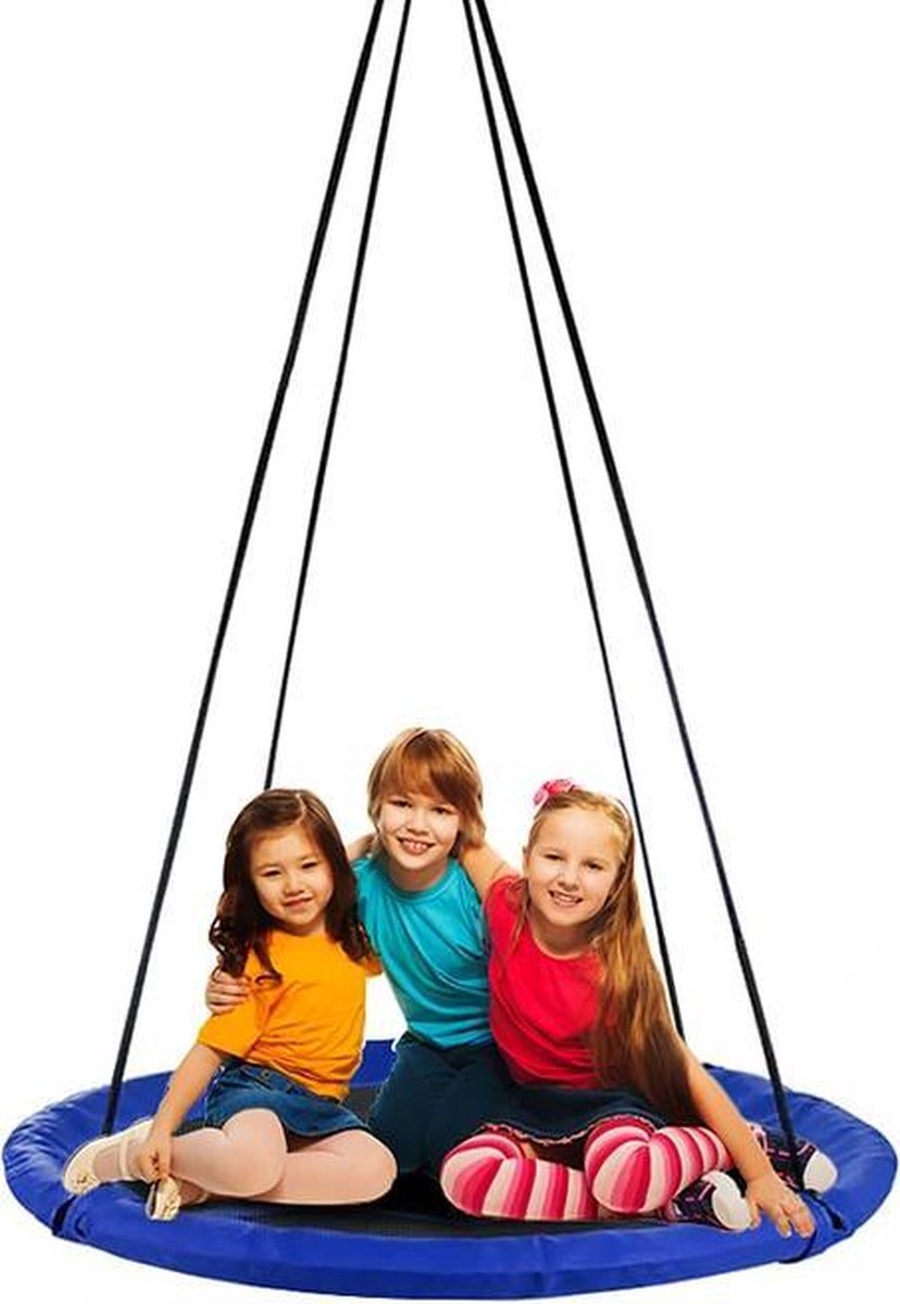 Afbeelding van Grote Nestschommel - Ø 110cm - Kinderschommel Blauw - 73f5 270e 4575 80a7 874b6aa09d9c