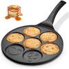 Afbeelding van Pannenkoekenpan Smileys Smiley - Pancake Pan - Omeletpan - Omeletmaker - Eierpan - Anti Aanbak - 7 Vakken -