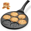 Afbeelding van Pannenkoekenpan Smileys Smiley - Pancake Pan - Omeletpan - Omeletmaker - Eierpan - Anti Aanbak - 7 Vakken -