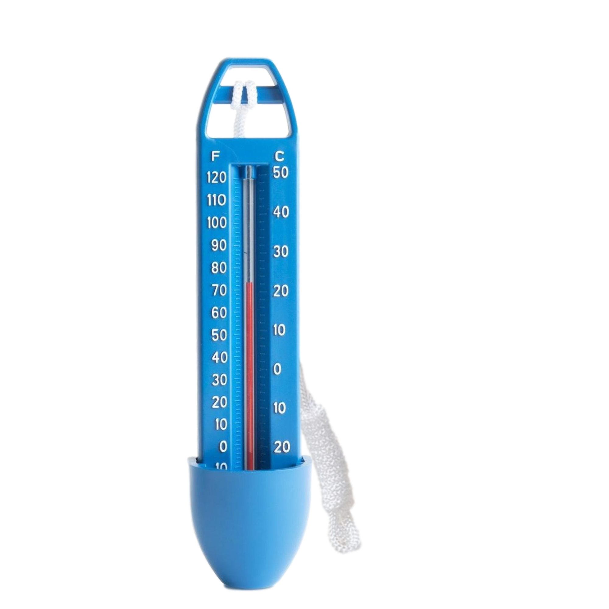 Afbeelding van Zwembad Thermometer - Blauw met Touw - Water Thermometer - voor o.a. Babybad, Bad, Zwembad, Bubbelbad - 74f3