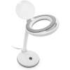 Afbeelding van Handy - Bureau Loeplamp op Standaard - Vergrootglas met verlichting - Op Netstroom - 100MM Glas - Loep Lamp -