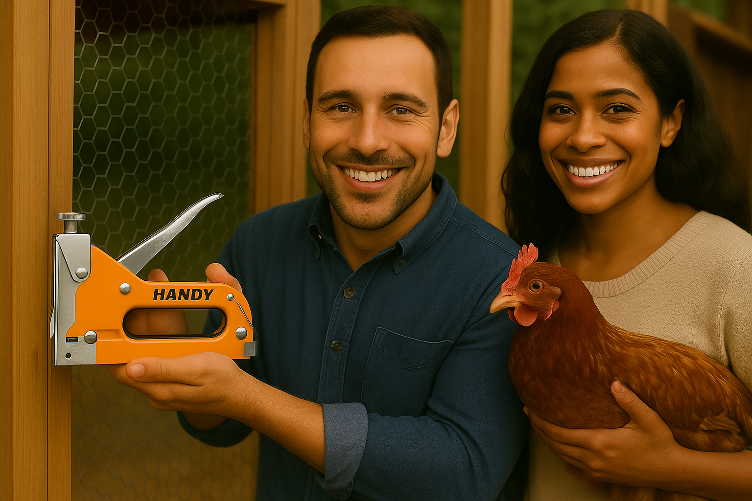 Afbeelding van Handy - Professioneel Nietpistool Tacker in Case - met 1500 nietjes & Opbergkoffer - Nietmachine /